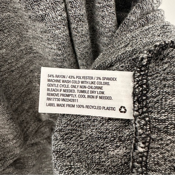 EUC Ava & Viv Rouched Knit gray Tank Dress [Size: 2X] - Picture 8 of 9